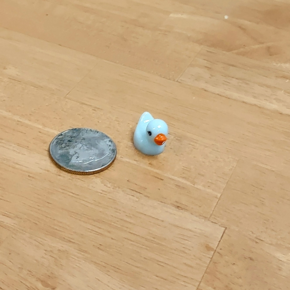 Mini Blue Duck Figurine